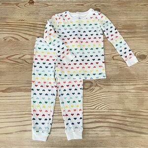 Primary Heart Print Kids Pajamas
